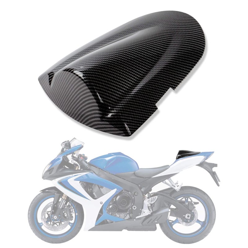 psler Motorcycle Rear Passenger Seat Fairing Cover Cowl Tail Section Motorcycle Fairing for GSXR600 750 K6 2006-2007, Carbon - Image 1